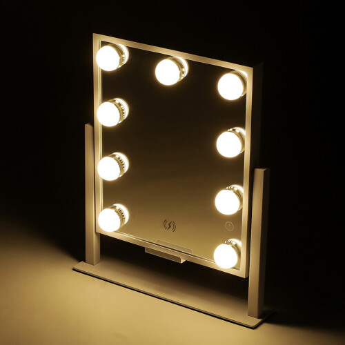 Living And Home 9 LEDs Hollywood Tabletop Vanity Makeup Mirror