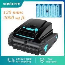 Vastorm H2 Roboter-Poolreiniger, kabellos, 120 Minuten Laufzeit, 200 m² Reinigungsfläche, mit Wandkletterfunktion