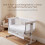 Yukkidds Next to Me Crib Sheets 83x50 cm Fitted 2 Pack Bedside Crib Sheets 4