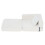 White Corduroy Convertible Floor Sofa Bed, Modular Sleeper Sofa with Tufted Cushion 5