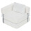 White Corduroy Convertible Floor Sofa Bed, Modular Sleeper Sofa with Tufted Cushion 6