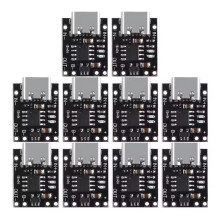 10Pcs TP4056 3.7V Lithium Li-Ion Battery Charging Discharging Board Charger Module. Short Circuit Protection