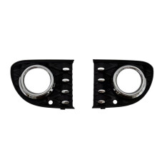 1Pair Front Bumper Grille Fog Lights Bezel Trim 735642293 735642289 for 500 2015-2020 Fog Lamp Cover 7WE30JXWAA