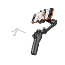 3-Axis Handheld Gimbal StabilizerAI Face Tracking 360 Rotating Hitchcock Anti-Shake Gesture Control for Smartphone