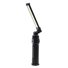 Foldable Rechargeable CON LED Work Light with Magnetic Base, Ultra Bright Cast Aluminum Flashlight for Car Repair