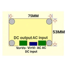 XL4016 AC- Buck Step-Down Converter Adjustable Power Supply Module - 6A 3V 3.3V 5V 12V 24V Low Voltage Board