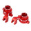 RC Lenkbecher Hinterachssitze Aluminium rot 1