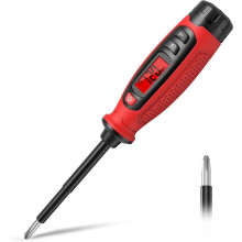 Voltage Tester Screwdriver 3-500 V Non-Contact Phase Tester Magnetic Slotted Screwdriver, Contact Test,LCD Display PH1
