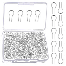 200 Pieces High Temperature Nichrome Wire Jump Rings, Nichrome High Temp Fusing Wire, R Hanger Hooks
