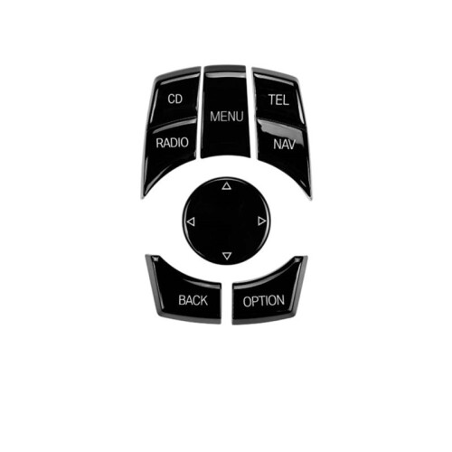 Car Console IDrive Multimedia Control Button Cover NAV-CD for  1 3 5 Series X5 X6 E90 E60 E63 E70 E71 65829231116 B