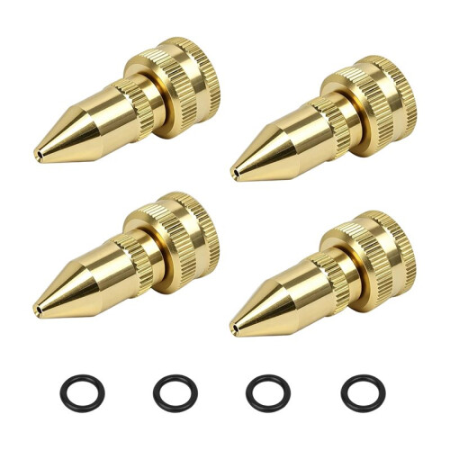 4-Pack 181331 Justerbart Munstycke i Mässing för Gräs- och Trädgårdssprutor