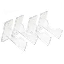 2 Pair Baseball Bat Holder Clear Acrylic Baseball Bat Wall Mount Bat Holder for Wall