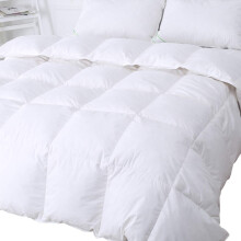 SUFUEE Luxury 50% Goose Feather & 50% Down Duvet Quilt, 13.5 Tog 300T 100% Cotton Shell Anti Dust Mite & Down Proof Fabric, White, Super King