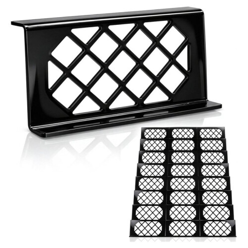 24 Pcs Card Risers for Display Case, Black Trade Card Risers Display Case Risers for Trading Card, Display Stand