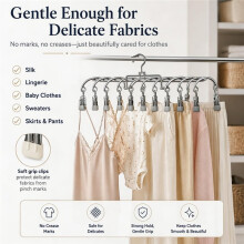 2 Pack Heavy Duty Stainless Steel Clothes Hangers - Non-Slip, Multi-Functional for Strong Garment Organization Yellow