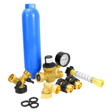 RV Water Pressure Regulator Kit-Water Pressure Reducing Valve with Gauge and Filter for Outdoor Water Supply Systems