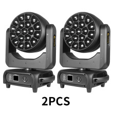 RGBW Zoom Bee Eye Moving Head Wash Light, 19x40W LED Bühnenlicht, DMX512 Steuerung, 2er-Set 19x40w