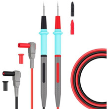 Steel Needle Multimeter Test Probe Silicone Wire 20A Special Tip for SMD Component and Circuit Testing Leads Accessory