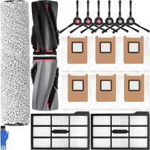 Akcesoria do Odkurzacza Robotycznego dla E25 Omni / E28 Omni, Główna Szczotka, Mop Rolkowy, Szczotki Boczne, Filtry HEPA, Worki na Kurz