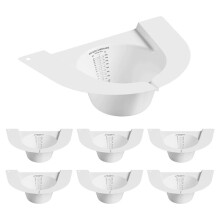 6 Pack Graduated Specimen Collector Pans, Urine Collection Hat for Toilets and Commodes 27oz/800cc,Universal