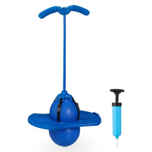 Palla Pogo per Bambini, Palla per Saltare In Altezza, Fino A 100 Kg, Giocattolo Elastico per Esterni con Maniglie, 66 X 39 X 29 cm