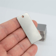 25 Pack Metal Engraving Blanks Stamping Blanks Stainless Steel Rectangle Blank Tags 1 Inch X 2 Inch