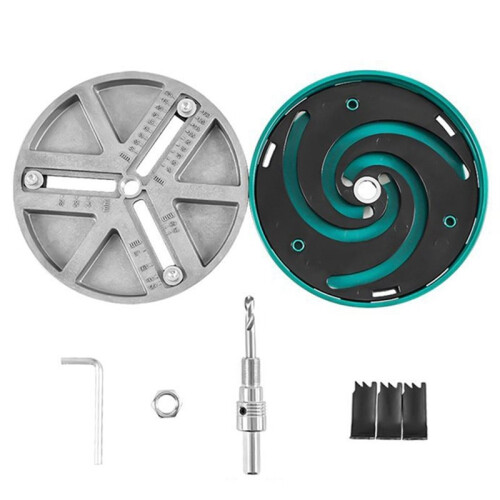 Universal Adjustable Hole Opener Drill Bit with Carbide Tips Variable Cutting Diameter Circular Hole Saw for Wood DIY