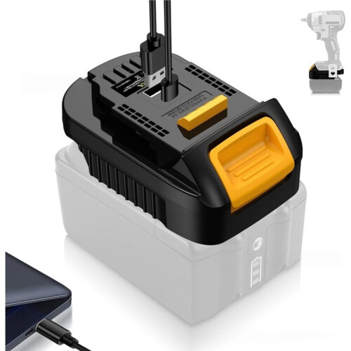 MT18DL Battery Adapter TYPEC USB Converter for  Convert to for  Power Tool Adapter 1