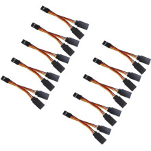 RC Servo Y Extension Cable 1 to 2 Splitter Male to Female 10cm for RC Helicopter Car Boat Model Accessories B