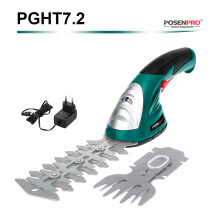 POSENPRO 2-in-1 Heckenschere und Rasentrimmer, kabellos, 7,2V 1500mAh Akku, mit EU-Stecker