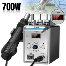 858D Heißluftpistole, 700W, 220V, Rework-Lötstation für SMD-Lötarbeiten und Reparaturen