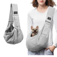 Bequeme Baumwoll-Hundetasche, Tragbare Umhängetasche für Katzen und Welpen für Outdoor-Reisen