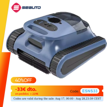 Seauto Seal SE, Limpiador de piscinas robótico inalámbrico, con planificación de ruta, para piscinas enterradas y elevadas