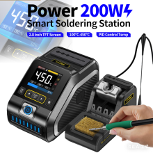 FNIRSI DWS-200 hitsautusasema, 200W, 4,8 tuuman TFT-näyttö, 100-450 , F210 ja F245 kahva