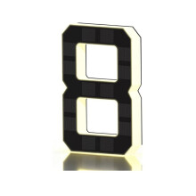 17CM Solar Powered Outdoor House Number Light Solar Lighted House Numbers for Outside for Yard Street Door Plate 8