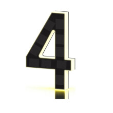 17CM Solar Powered Outdoor House Number Light Solar Lighted House Numbers for Outside for Yard Street Door Plate 4