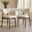 VASAGLE VASAGLE Set of 2 Fabric Dining Chairs, Solid Wood Legs 1