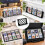 24 Pcs Card Risers for Display Case, Black Trade Card Risers Display Case Risers for Trading Card, Display Stand 4