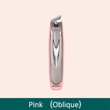 Nagelknipser mit Anti-Spritz-Funktion, Edelstahl, abnehmbares Design, Rose