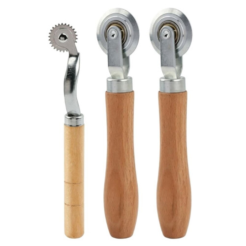 Pack of 3 Box Resizer Tool Kit, Cardboard Scoring Tool with Wood Handle for Cardboard Box Resizing, Bookbinding