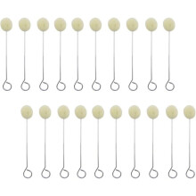 100pcs Wool Daubers Glue Daubers Brush Leather Dye Tool Leather Dye Dauber Dyeing Applicator with Handle for DIY
