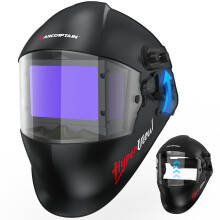 ARCCAPTAIN máscara de soldadura abatible, oscurecimiento automático, visión grande, color verdadero, con energía solar