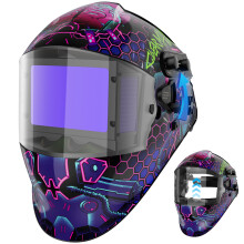 ARCCAPTAIN casco de soldadura abatible, oscurecimiento automático, 4 sensores de arco, color verdadero, energía solar