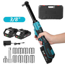 Elektrischer Ratschenschlüssel-Satz, 3/8 Zoll, 80 Nm, kabellos für 18V Akku