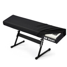 88 Keys Piano Keyboard Dust Cover, Soft Stretch Electronic Keyboard Cover, Dust-Proof & Scratch-Resistant with Straps