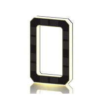 17CM Solar Powered Outdoor House Number Light Solar Lighted House Numbers for Outside for Yard Street Door Plate 0