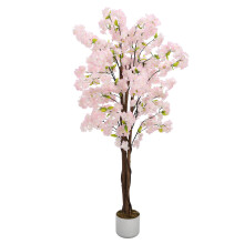 Kunstmatige bloesemkersboom, 150cm, roze, realistische decoratie voor woonkamer en kantoor
