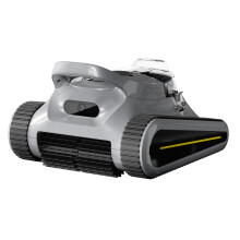 Seauto Robot aspirador de piscina inalámbrico, 180W de potencia, escala paredes, para piscinas hasta 200 m2, Gris