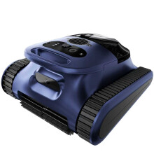 Seauto Robot aspirador de piscina inalámbrico, 180W, azul oscuro, para piscinas de hasta 200 m2