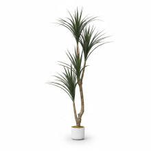 Dracaena kunstboom, 165 cm, realistische kunstmatige plant in pot voor binnen decoratie